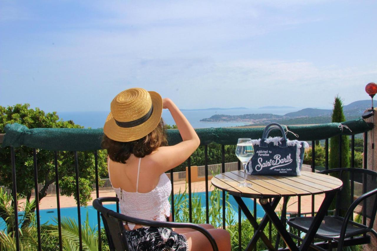 Studio Pool House Vue Mer A 180° - Sea View- Wifi La Croix-Valmer Esterno foto