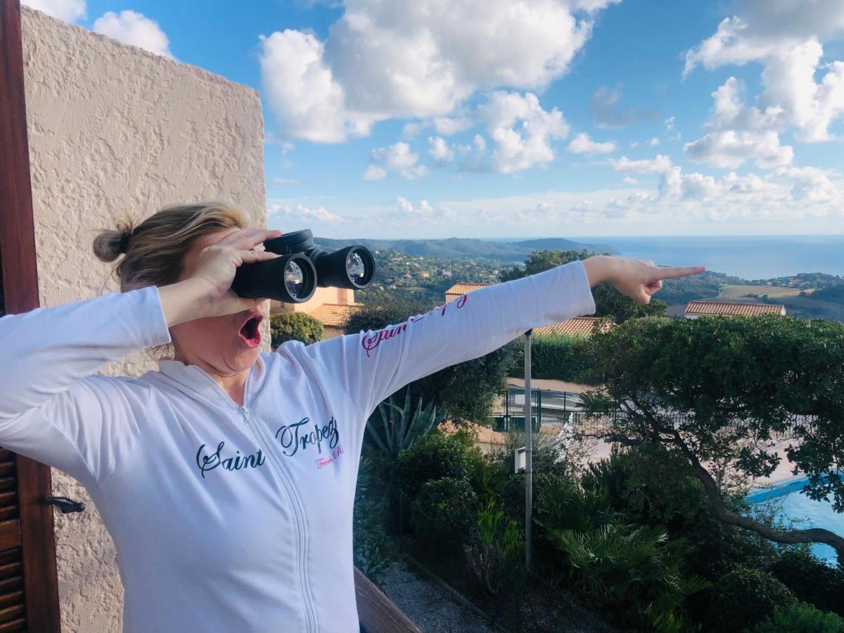Studio Pool House Vue Mer A 180° - Sea View- Wifi La Croix-Valmer Esterno foto
