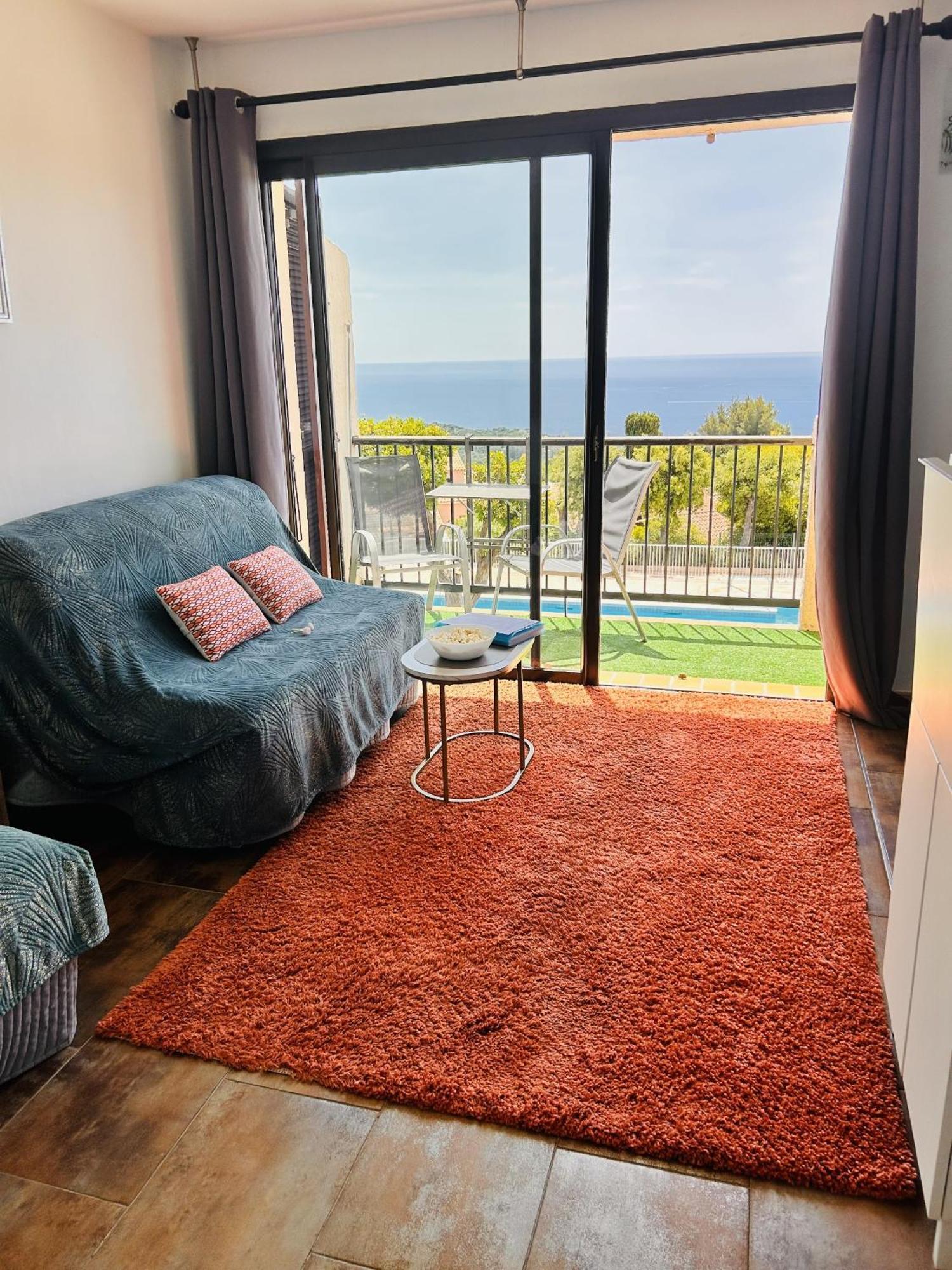 Studio Pool House Vue Mer A 180° - Sea View- Wifi La Croix-Valmer Esterno foto
